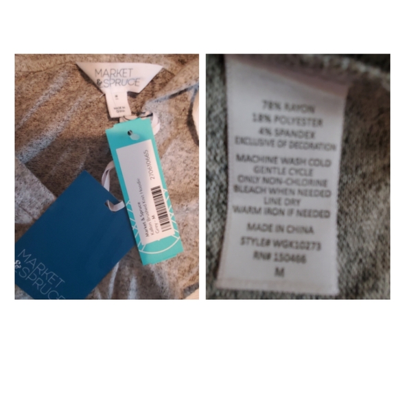 Market & Spruce Kallon Brushed Knit Hoodie  Med - Picture 9 of 9